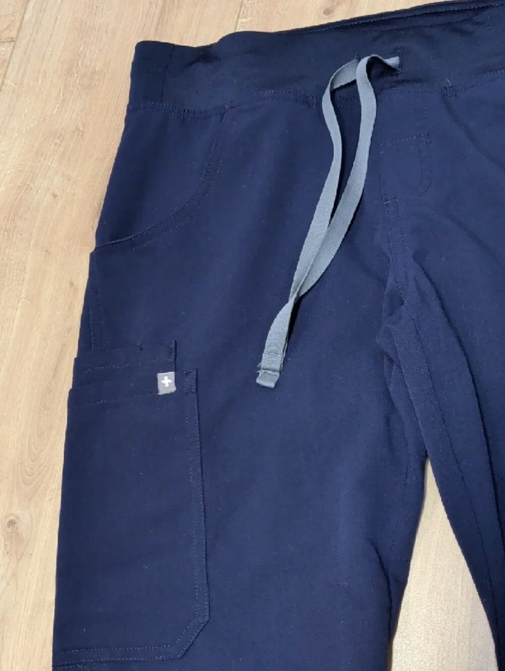 Figs Navy Drawstring Scrub Pants NWOT